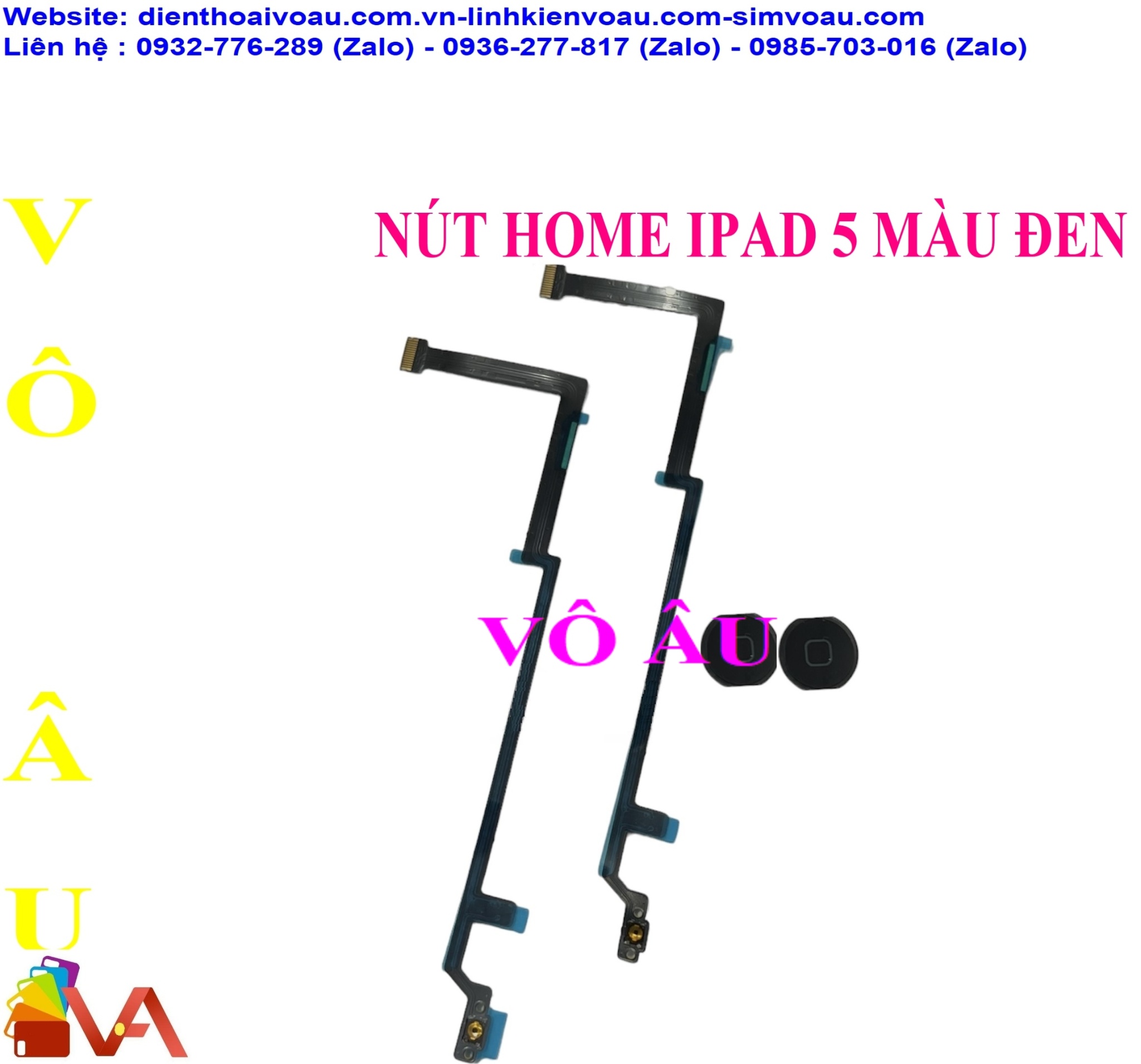 NÚT HOME IPAD 5 MÀU ĐEN