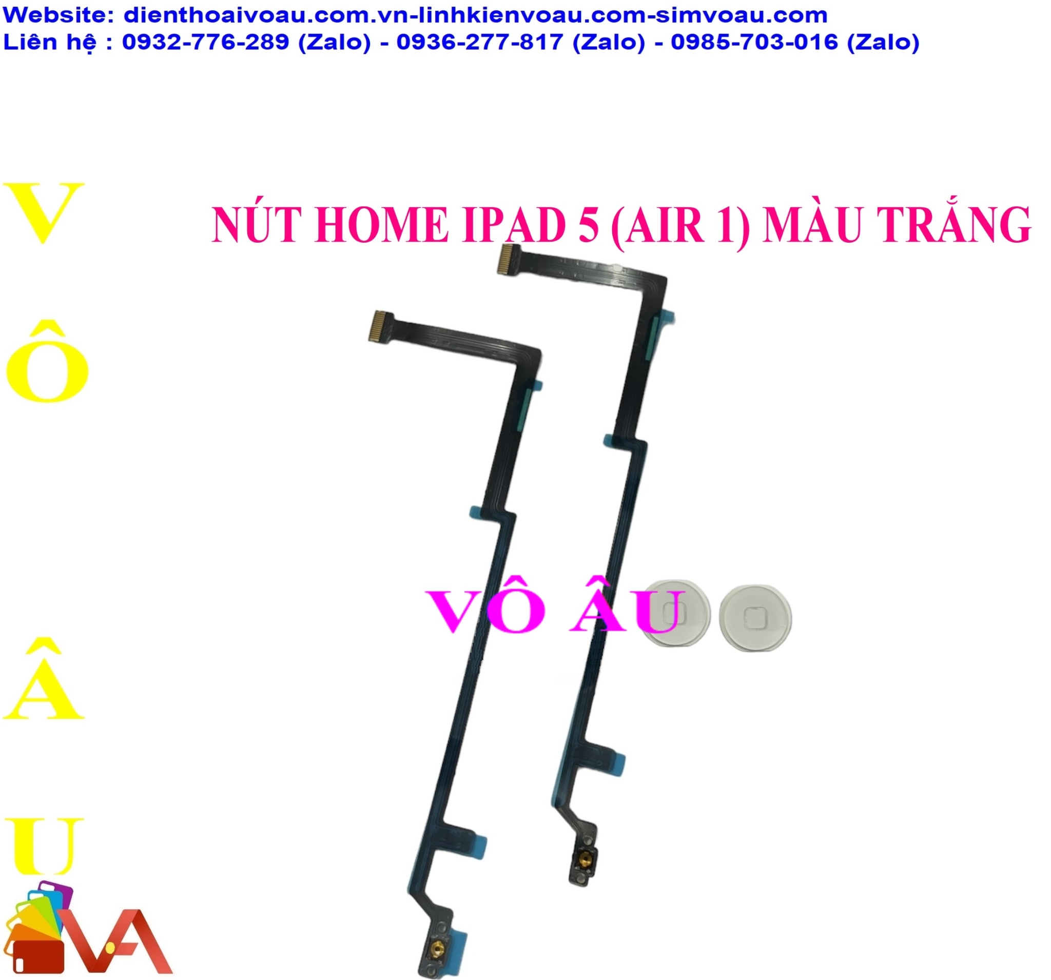 NÚT HOME IPAD 5 (AIR 1) MÀU TRẮNG