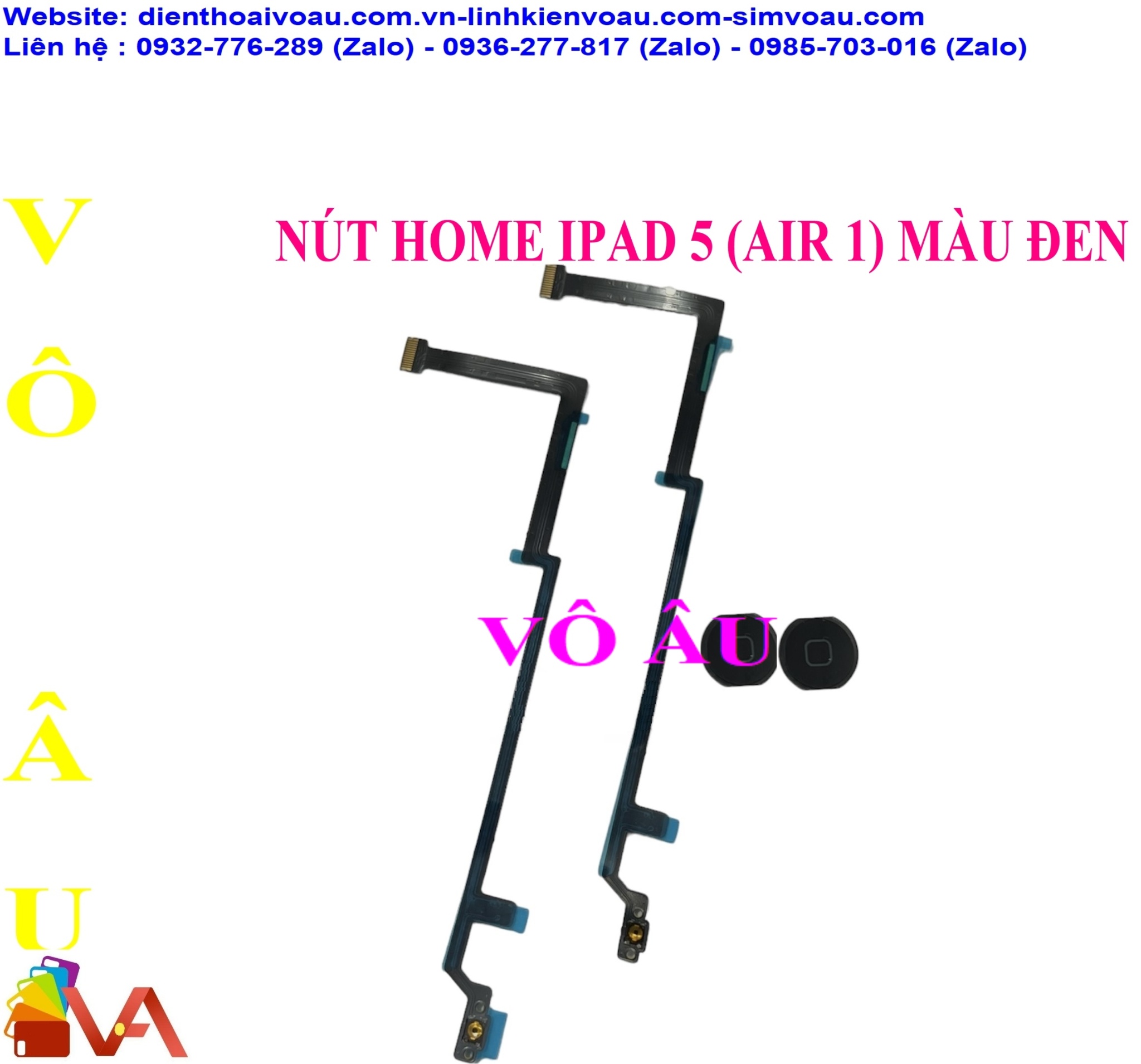 NÚT HOME IPAD 5 (AIR 1) MÀU ĐEN