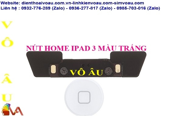 NÚT HOME IPAD 3 MÀU TRẮNG