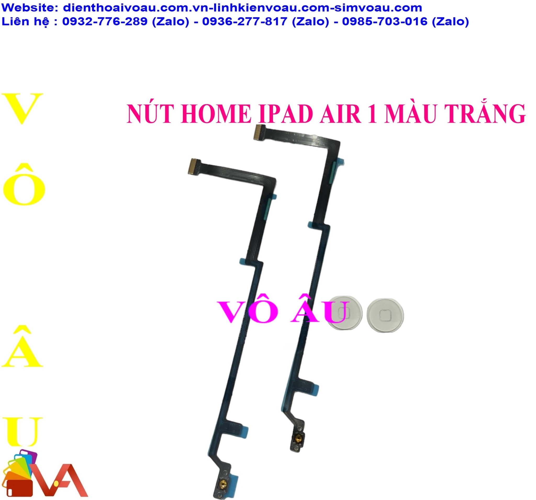 NÚT HOME IPAD AIR 1 MÀU TRẮNG