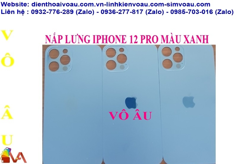 NẮP LƯNG IPHONE 12 PRO MÀU XANH