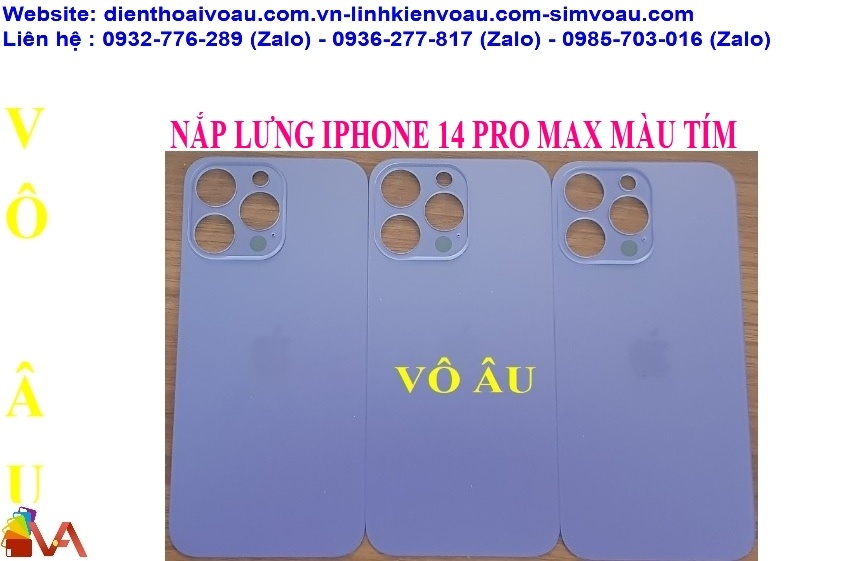 NẮP LƯNG IPHONE 14 PRO MAX MÀU TÍM