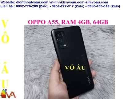 OPPO A55 MÀU ĐEN, RAM 4GB, 64GB