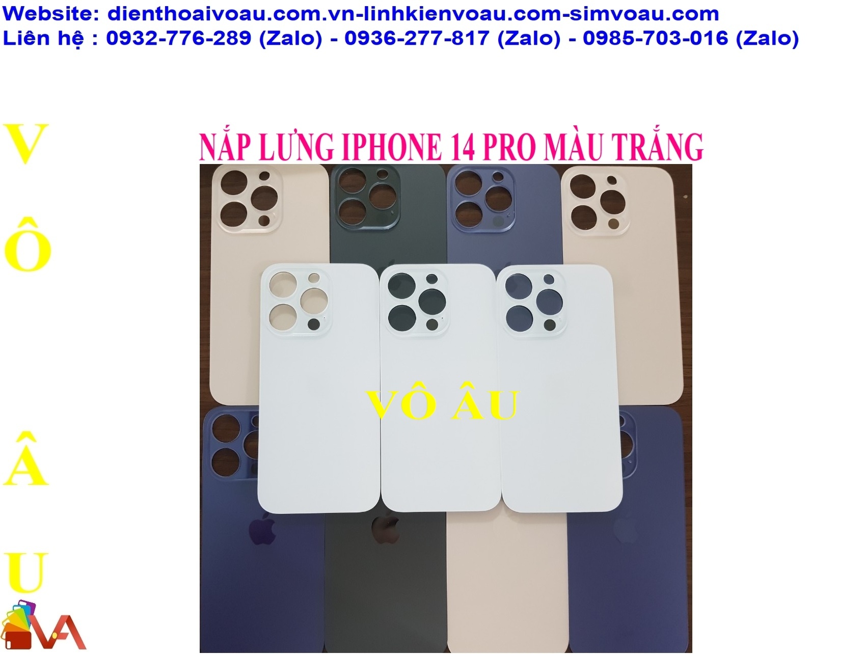 NẮP LƯNG IPHONE 14 PRO MÀU TRẮNG