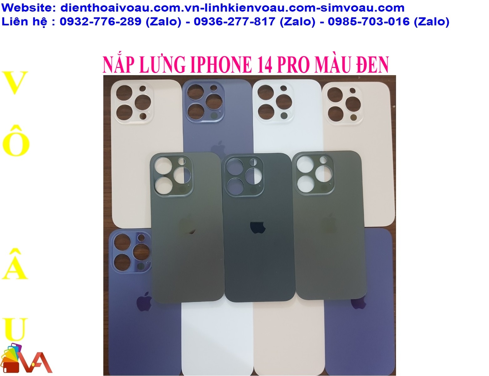 NẮP LƯNG IPHONE 14 PRO MÀU ĐEN