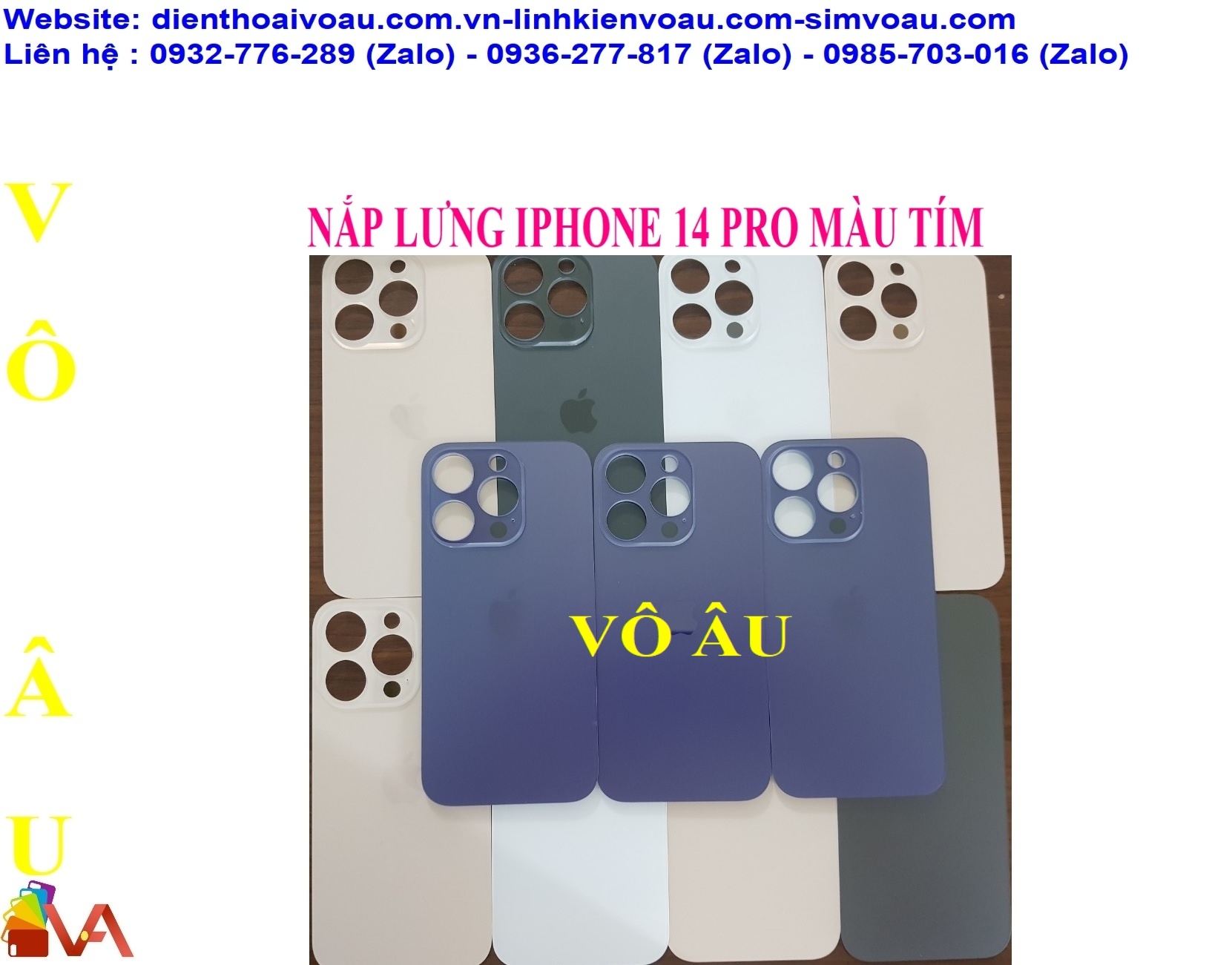 NẮP LƯNG IPHONE 14 PRO MÀU TÍM