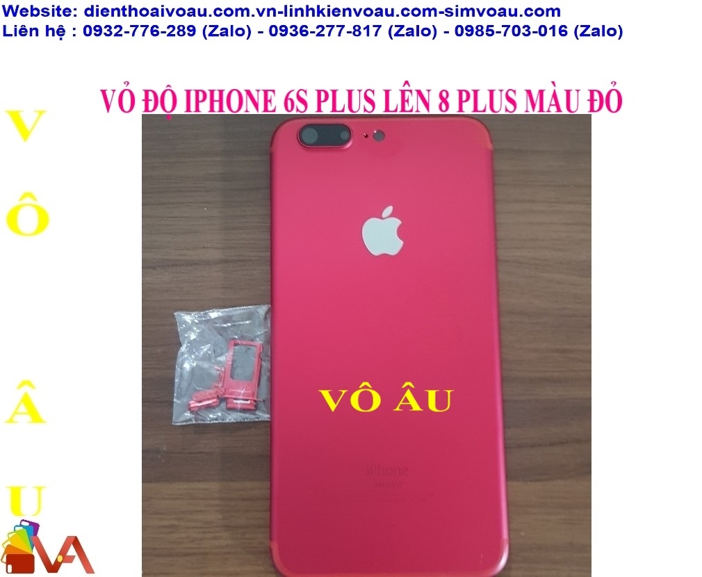 VỎ IPHONE 6S PLUS ĐỘ LÊN 8 PLUS MÀU ĐỎ