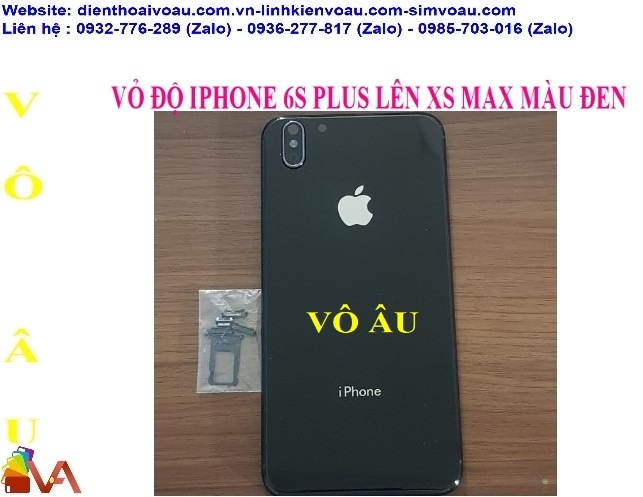 VỎ IPHONE 6S PLUS ĐỘ LÊN XS MAX MÀU ĐEN