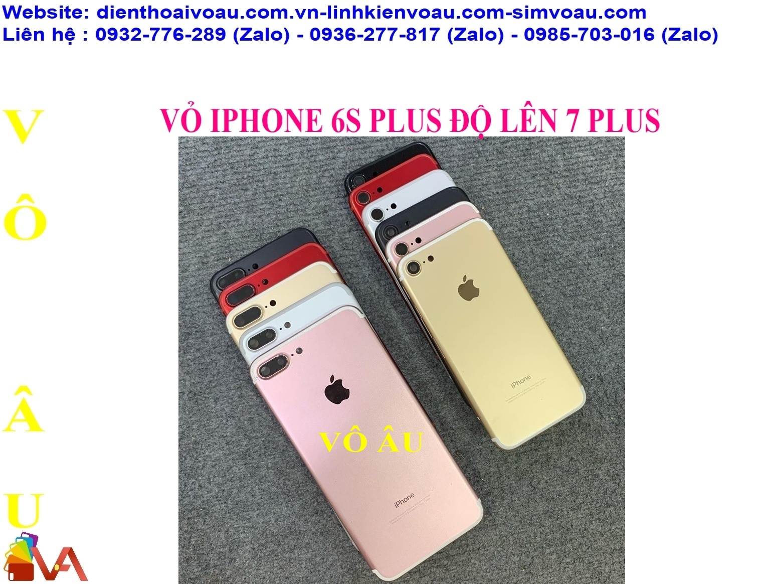 VỎ IPHONE 6S PLUS ĐỘ LÊN IPHONE 7 PLUS