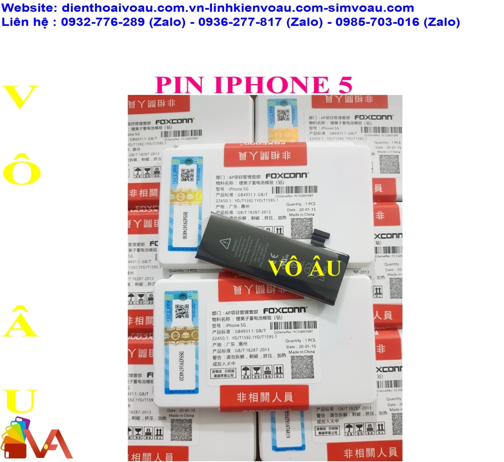 PIN IPHONE 5 ZIN FOXCONN