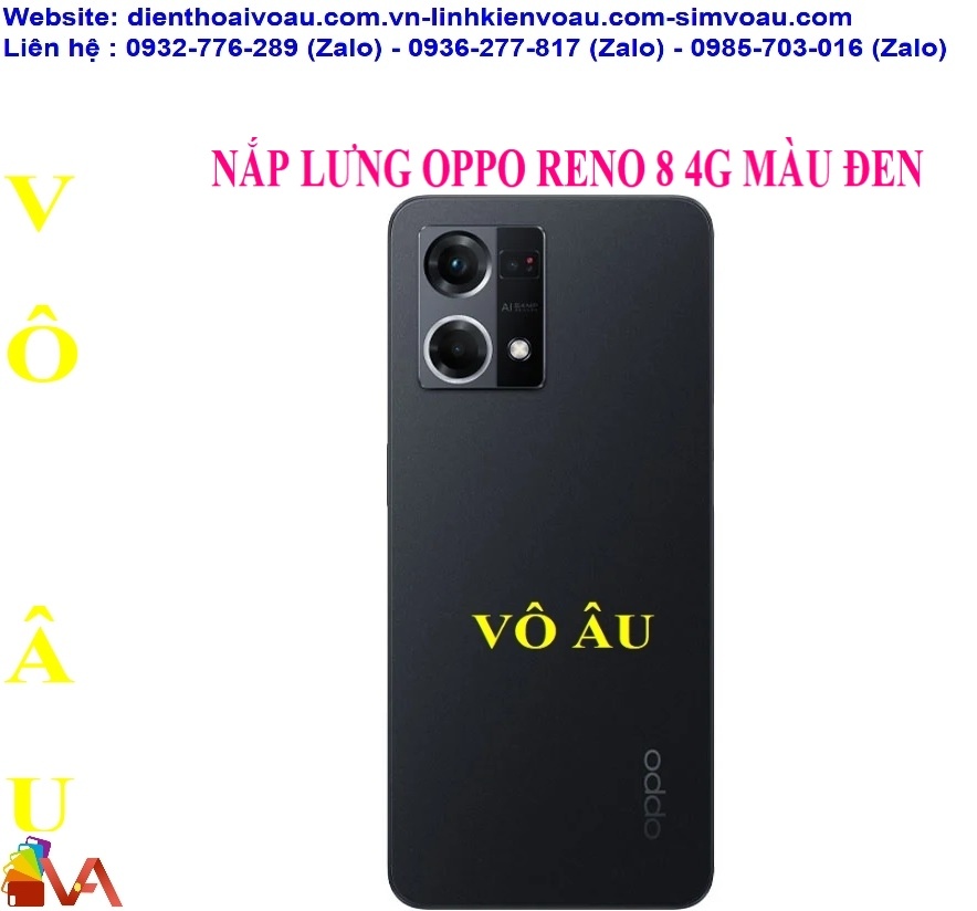 NẮP LƯNG OPPO RENO 8 4G MÀU ĐEN