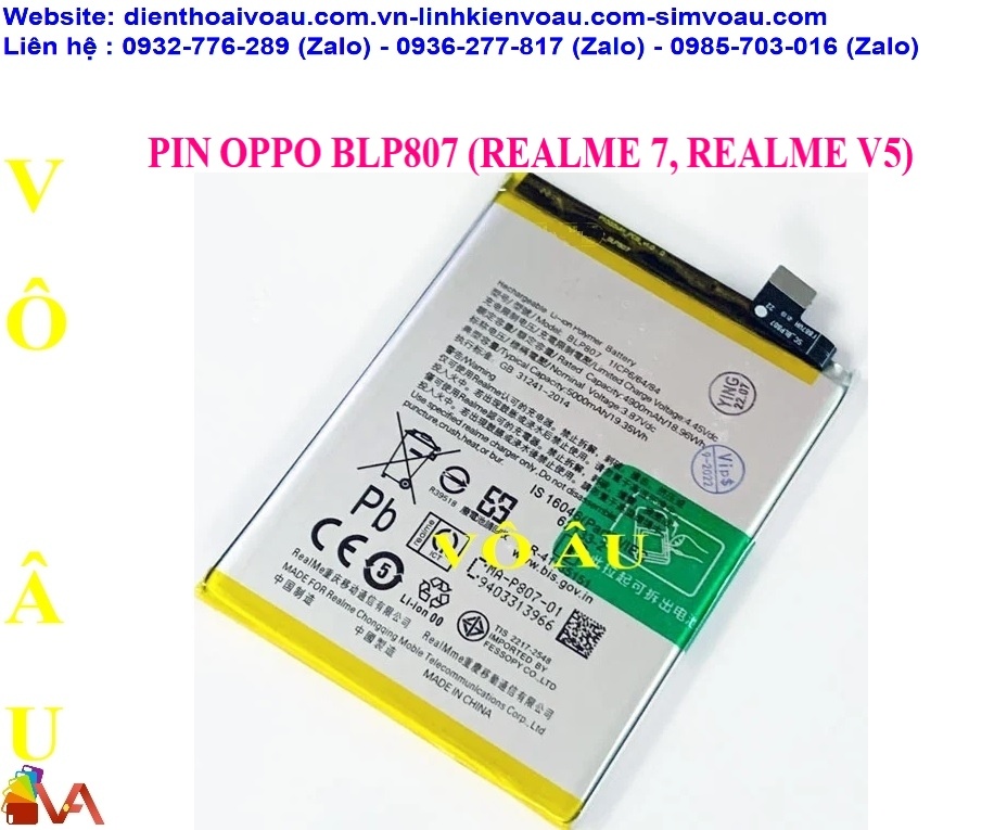 PIN REALME V5 ZIN