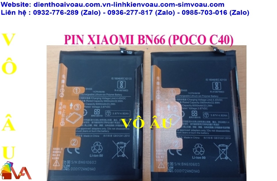 PIN XIAOMI BN66 ZIN