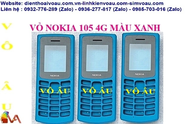 VỎ NOKIA 105 4G MÀU XANH