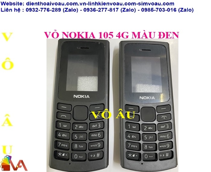 VỎ NOKIA 105 4G MÀU ĐEN