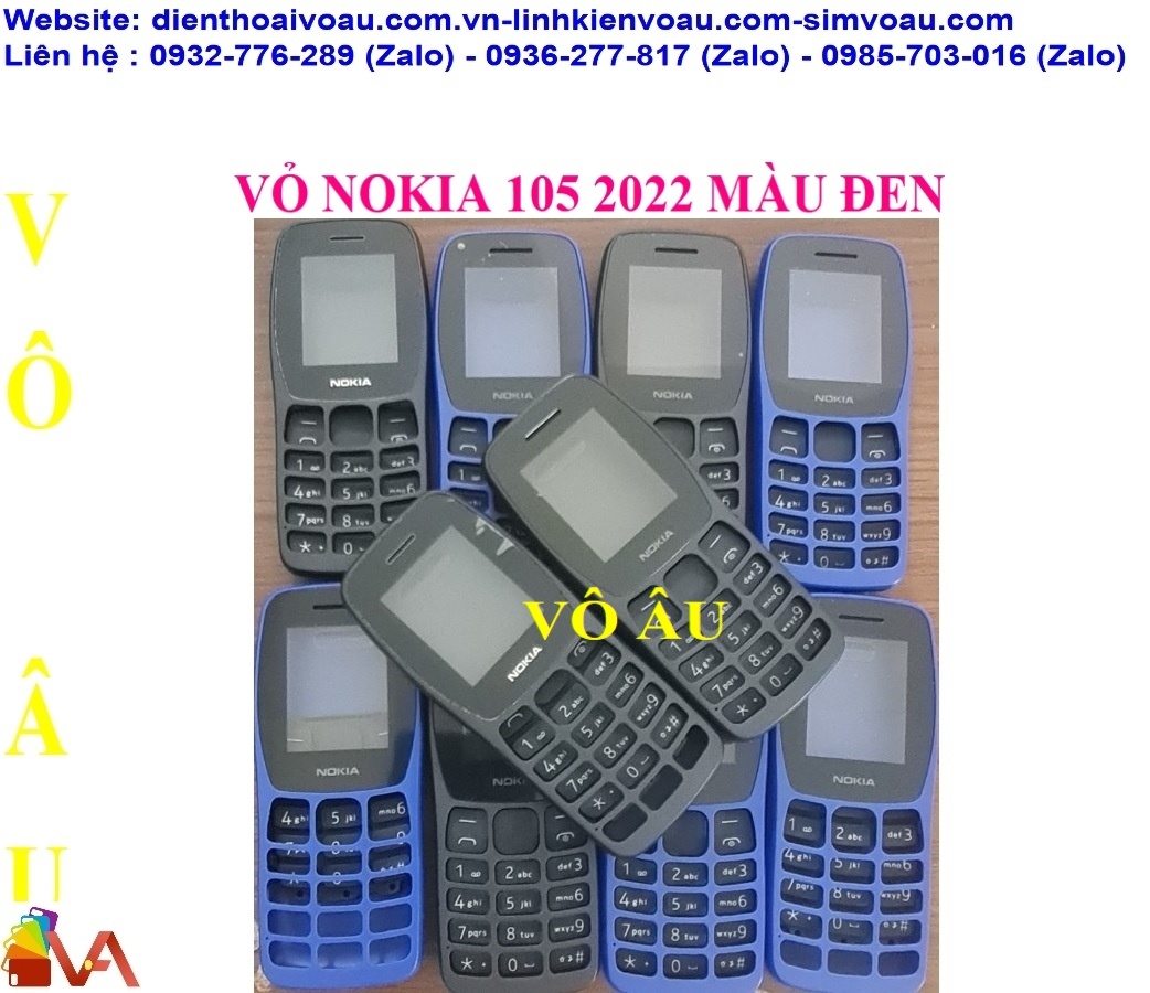 VỎ NOKIA 105 2022 MÀU ĐEN