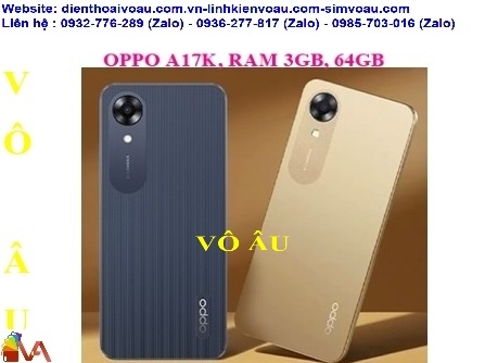 OPPO A17K, RAM 3GB, 64GB