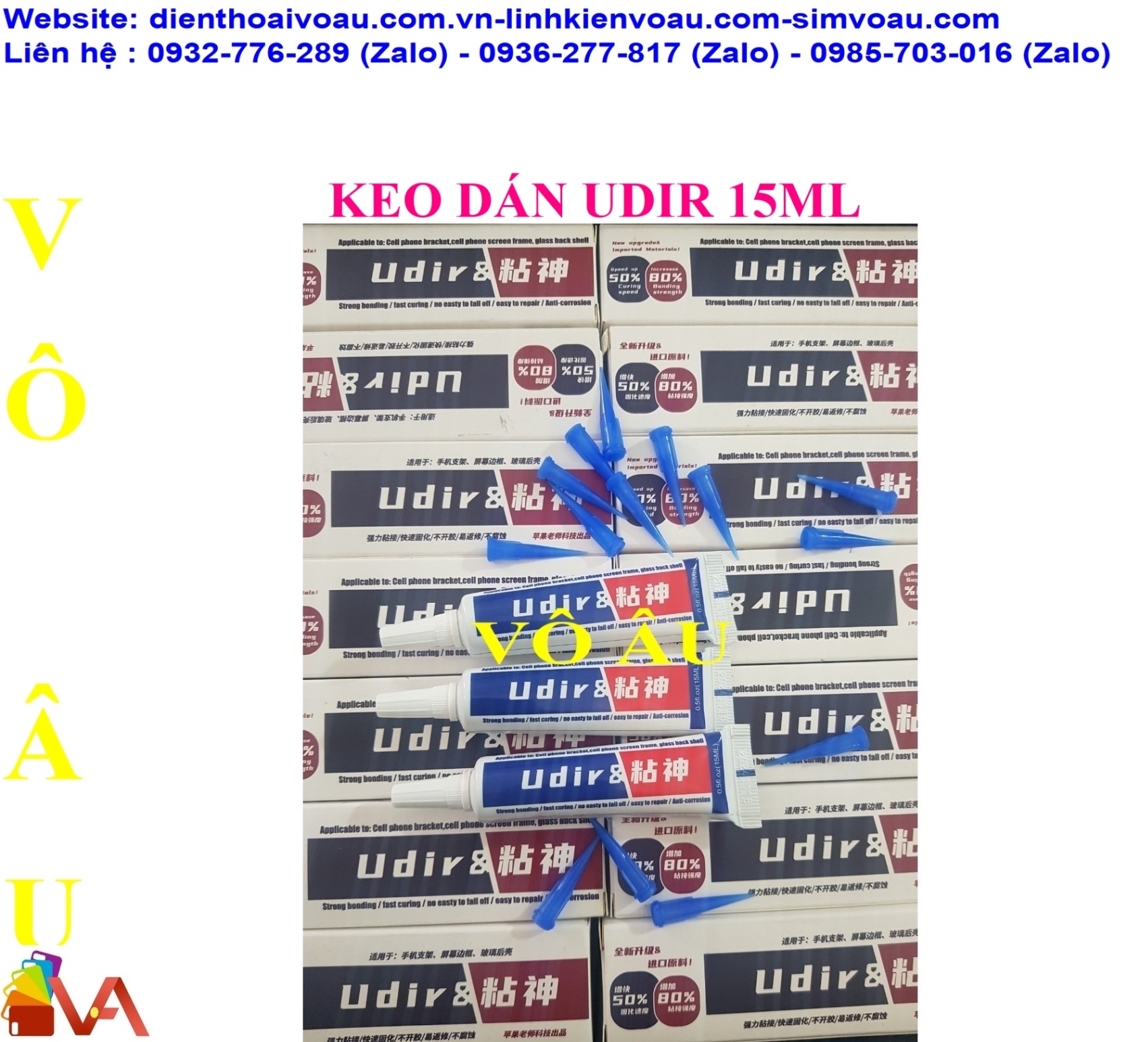 KEO DÁN UDIR 15ML (MÀU ĐEN)