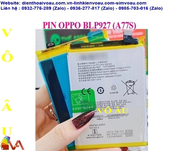 PIN OPPO BLP927 (A77S) ZIN