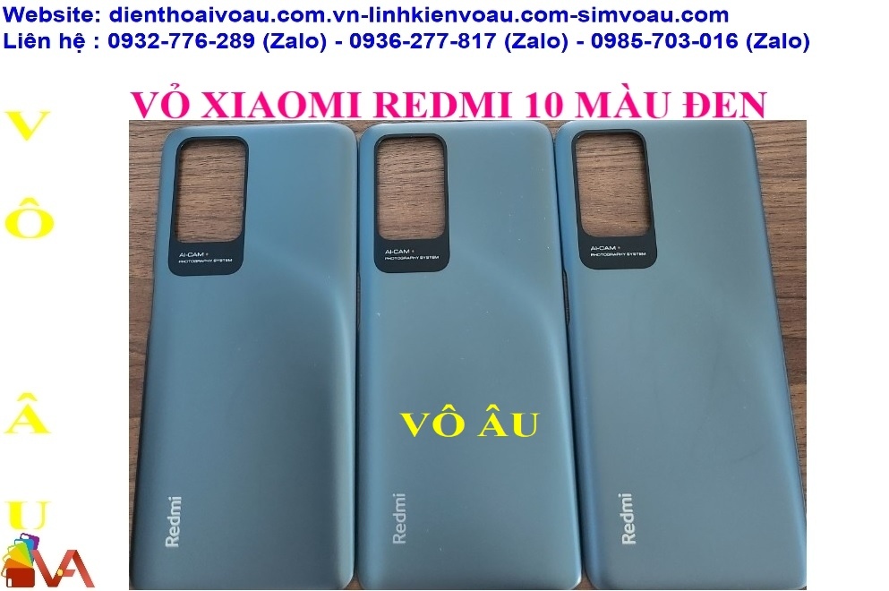 NẮP LƯNG XIAOMI REDMI 10 MÀU ĐEN