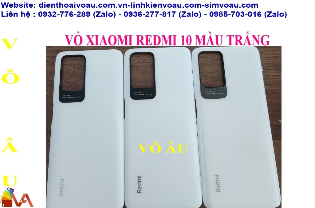 NẮP LƯNG XIAOMI REDMI 10 MÀU TRẮNG