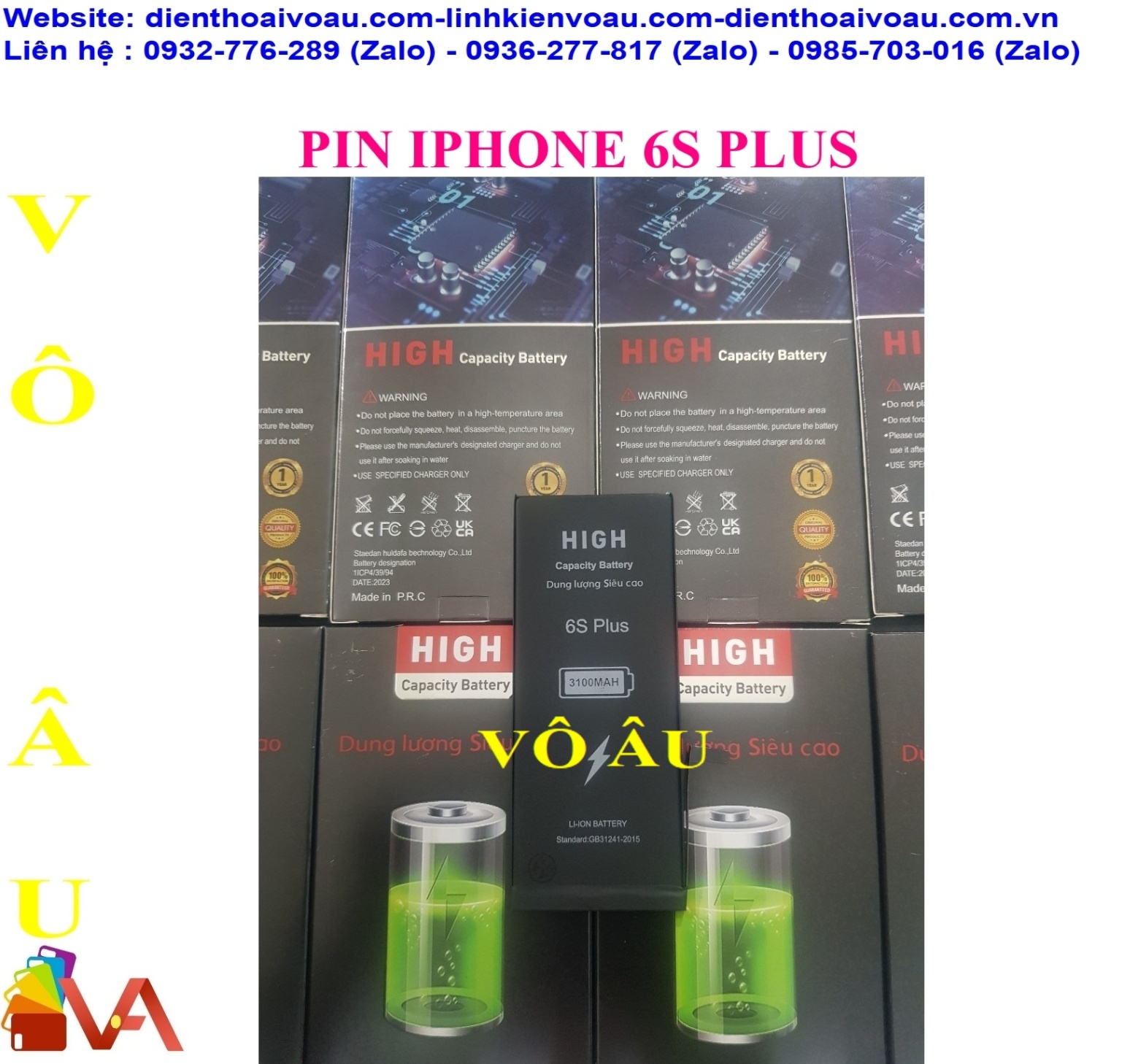 PIN IPHONE 6S PLUS ZIN HỘP DUNG LƯỢNG CAO