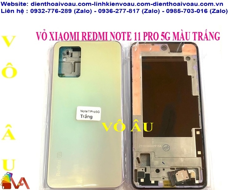 VỎ XIAOMI REDMI NOTE 11 PRO 5G MÀU TRẮNG