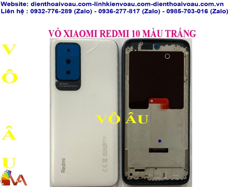 VỎ XIAOMI REDMI 10 MÀU TRẮNG