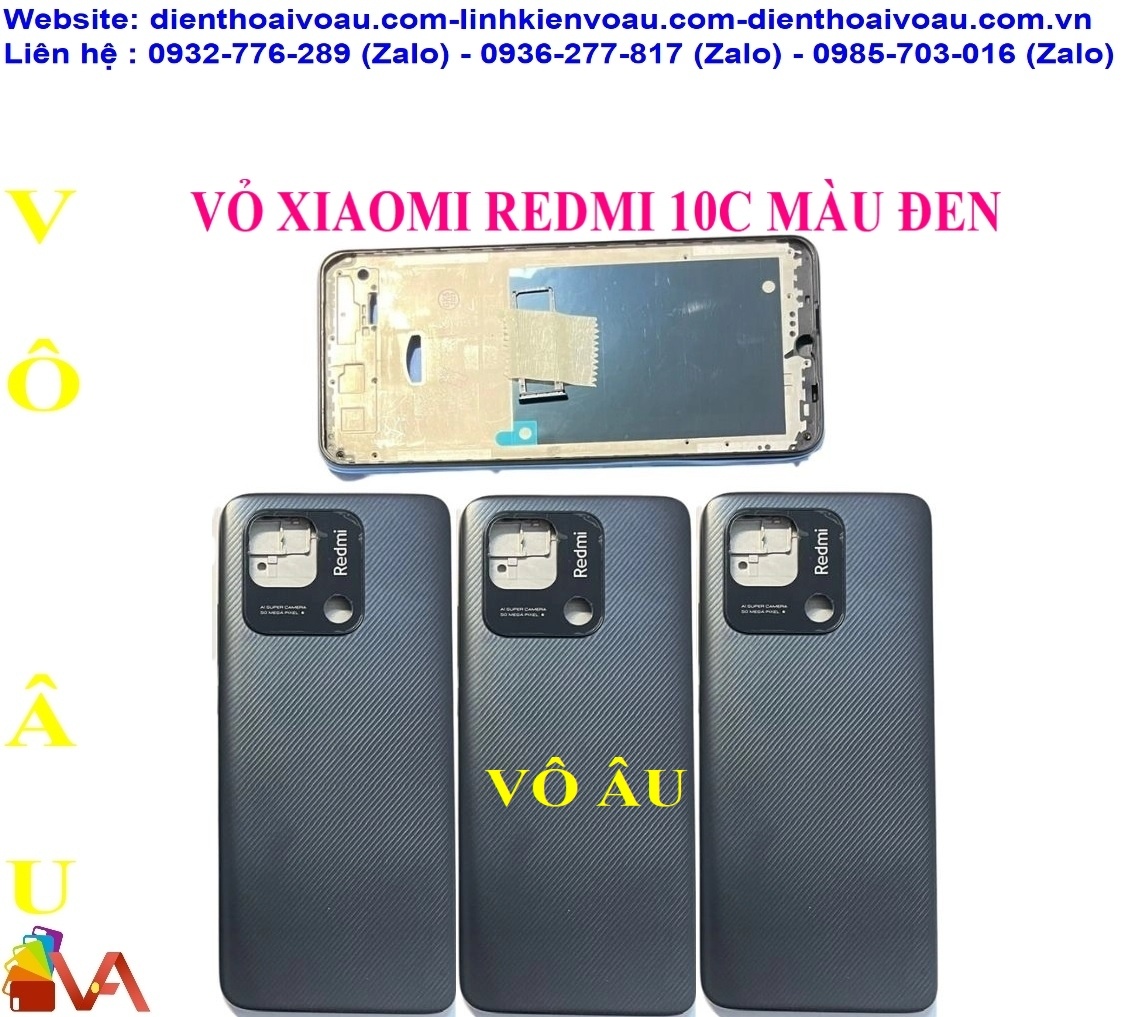 VỎ XIAOMI REDMI 10C MÀU ĐEN