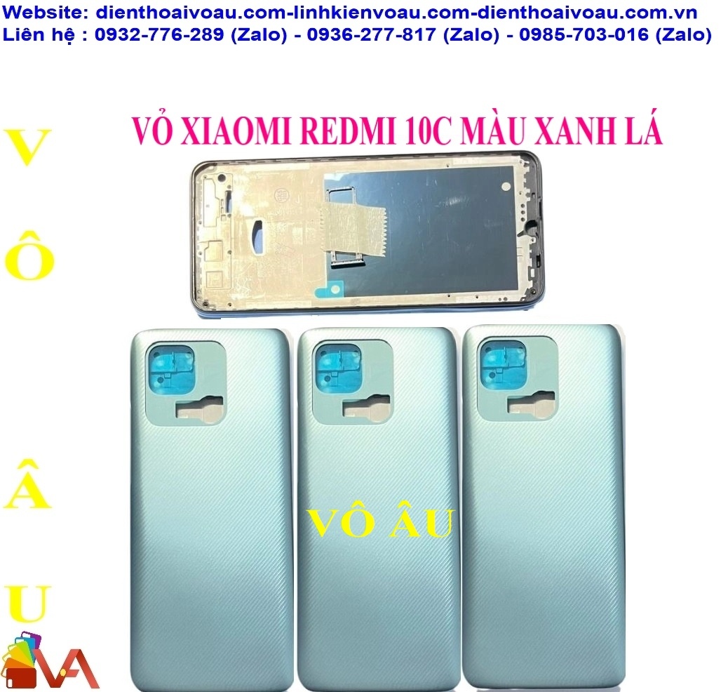 VỎ XIAOMI REDMI 10C MÀU XANH LÁ