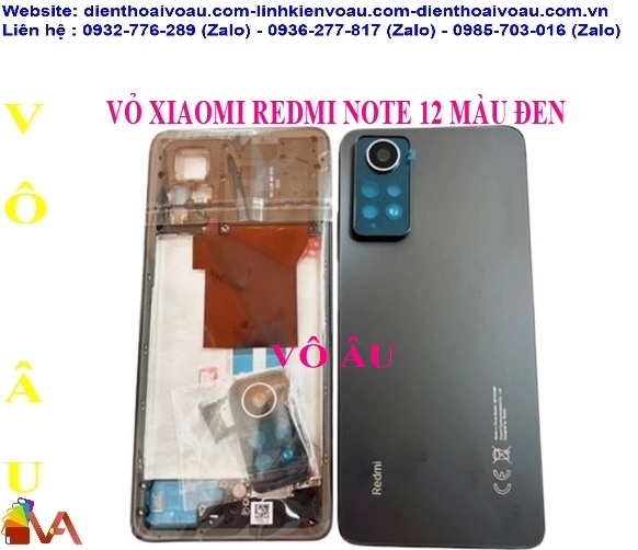 VỎ XIAOMI REDMI NOTE 12 MÀU ĐEN