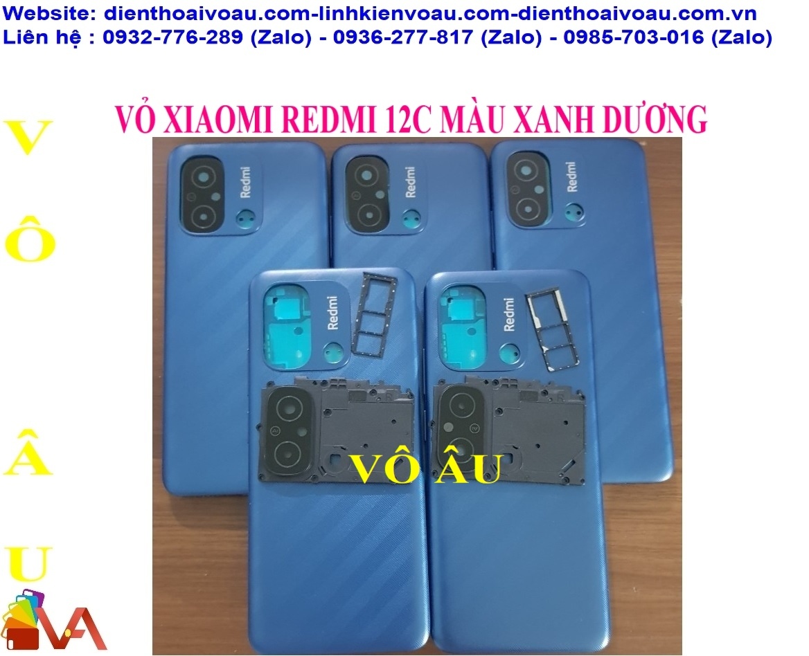 VỎ XIAOMI REDMI 12C MÀU XANH DƯƠNG