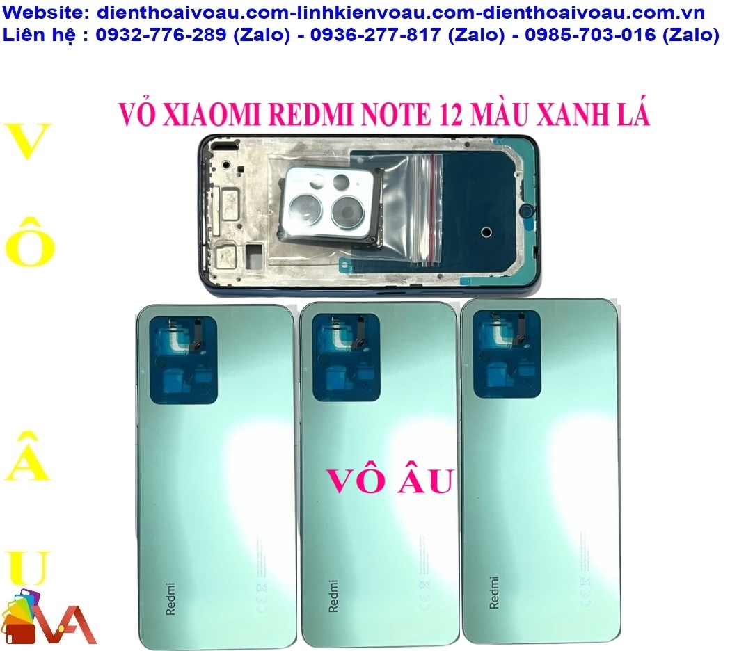 VỎ XIAOMI REDMI NOTE 12 MÀU XANH LÁ