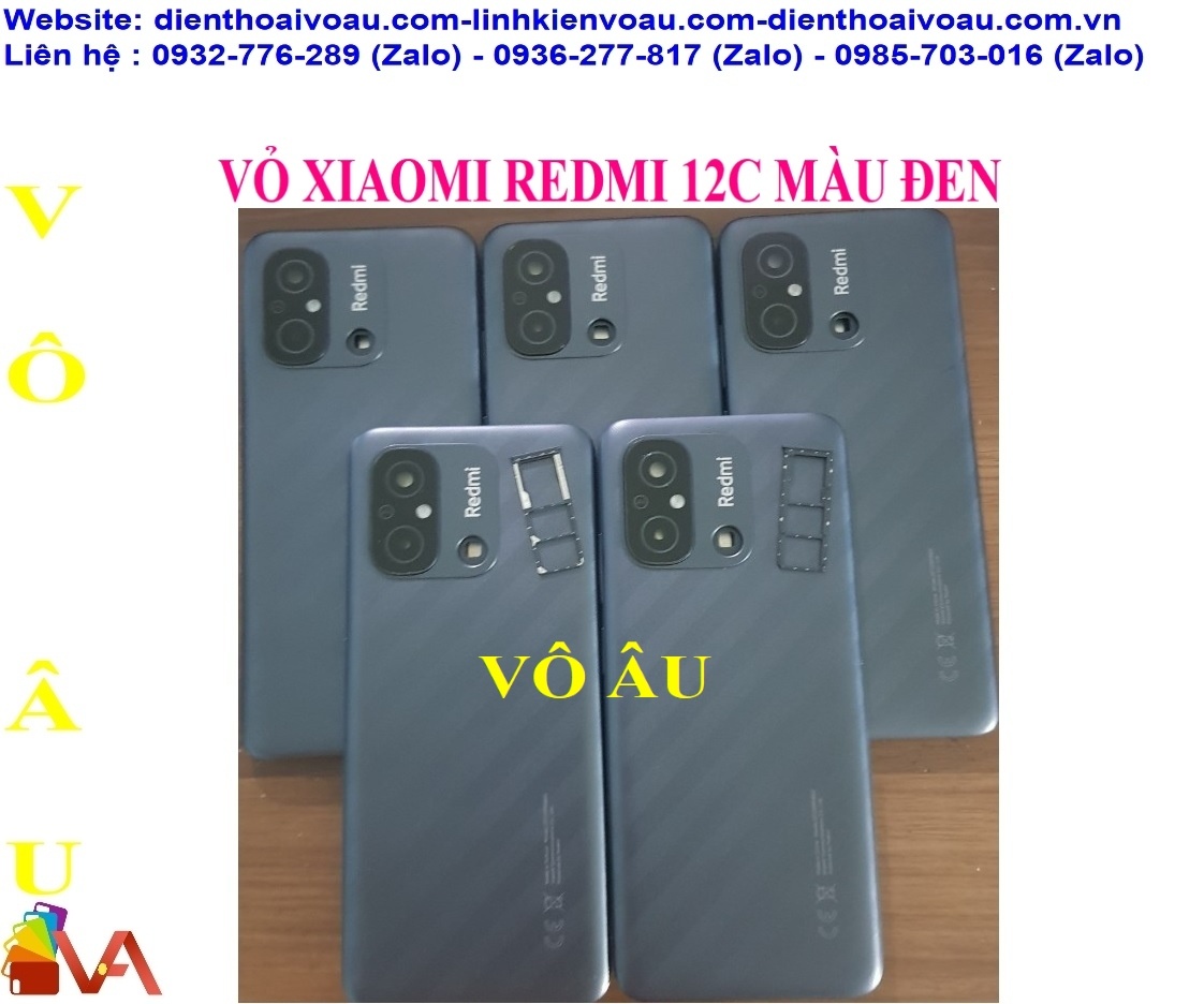 VỎ XIAOMI REDMI 12C MÀU ĐEN