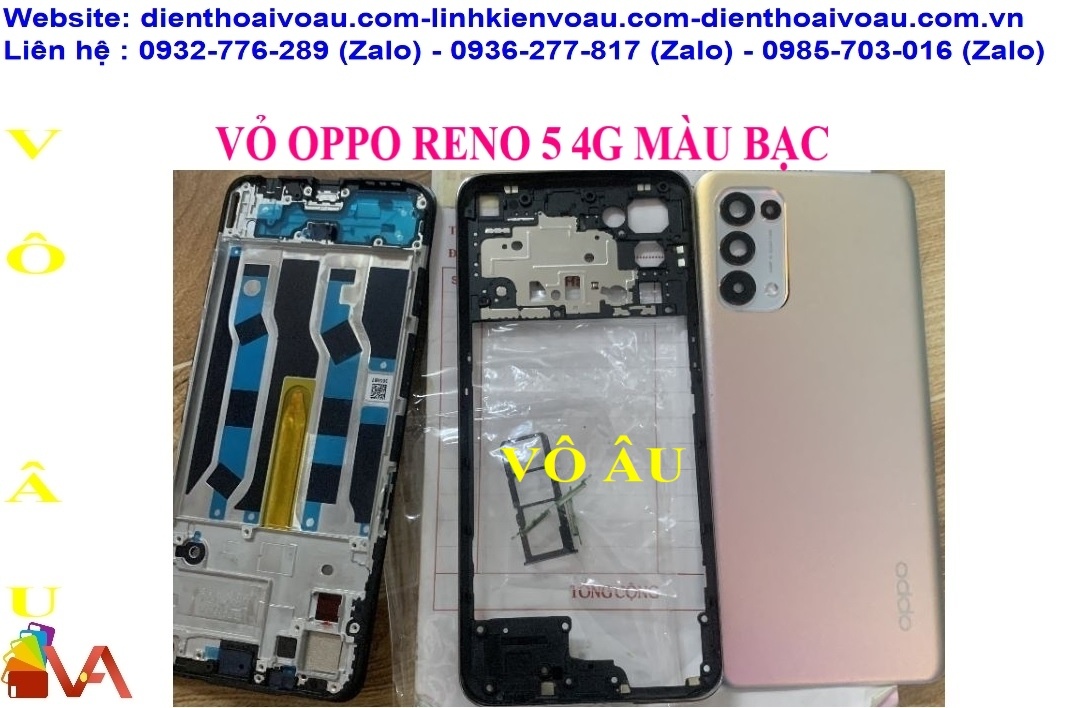 VỎ OPPO RENO 5 4G MÀU BẠC