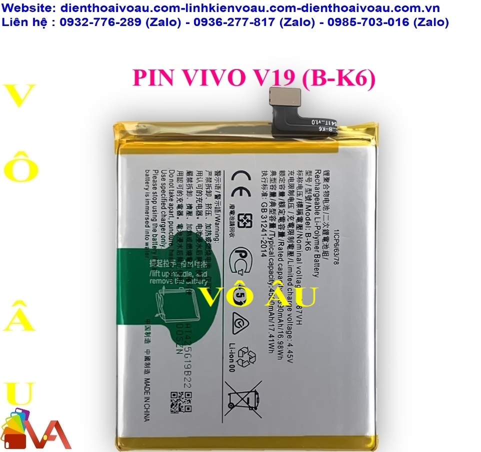 PIN VIVO V19 ZIN