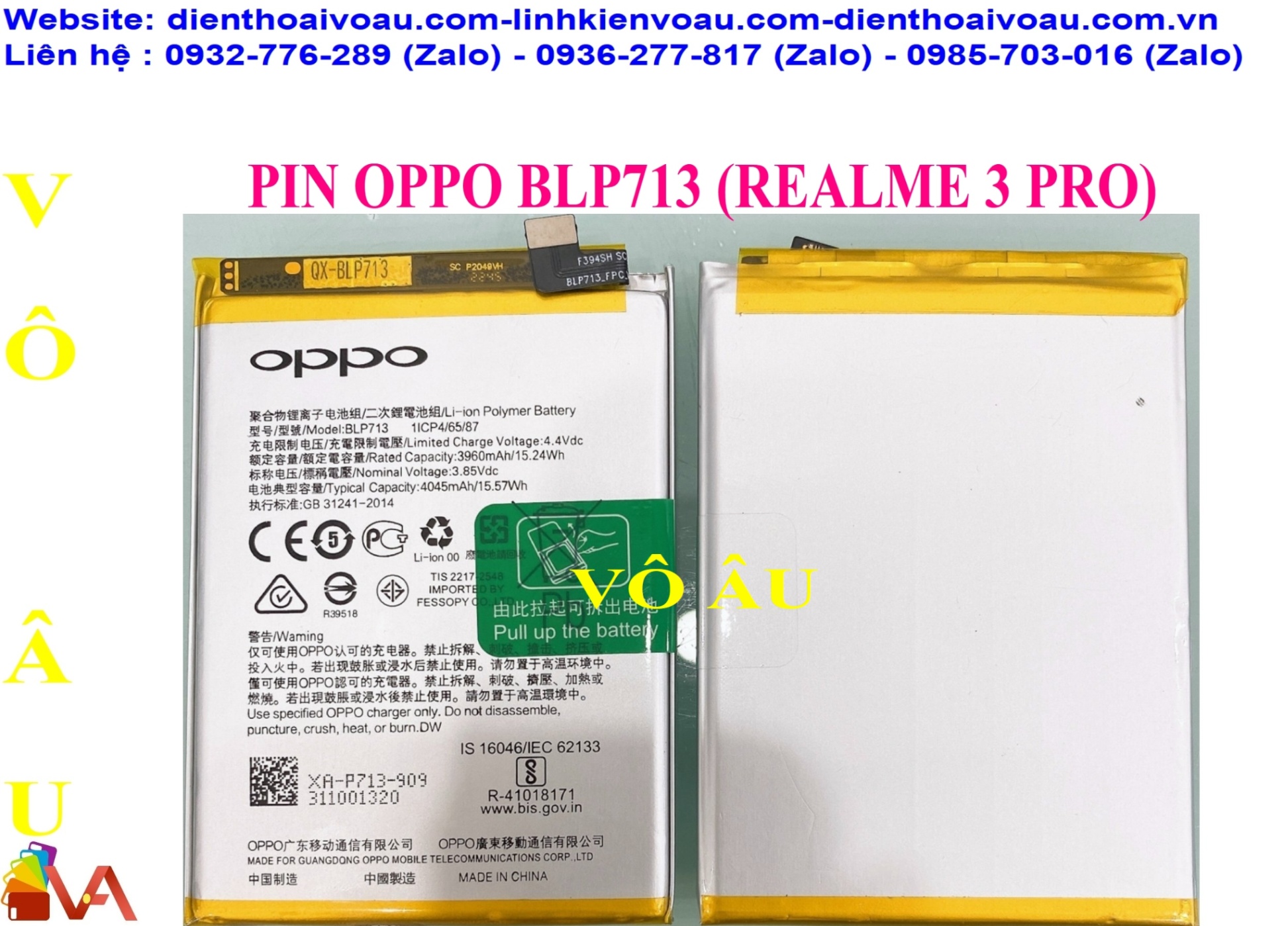 PIN OPPO BLP713 (REALME 3 PRO) ZIN