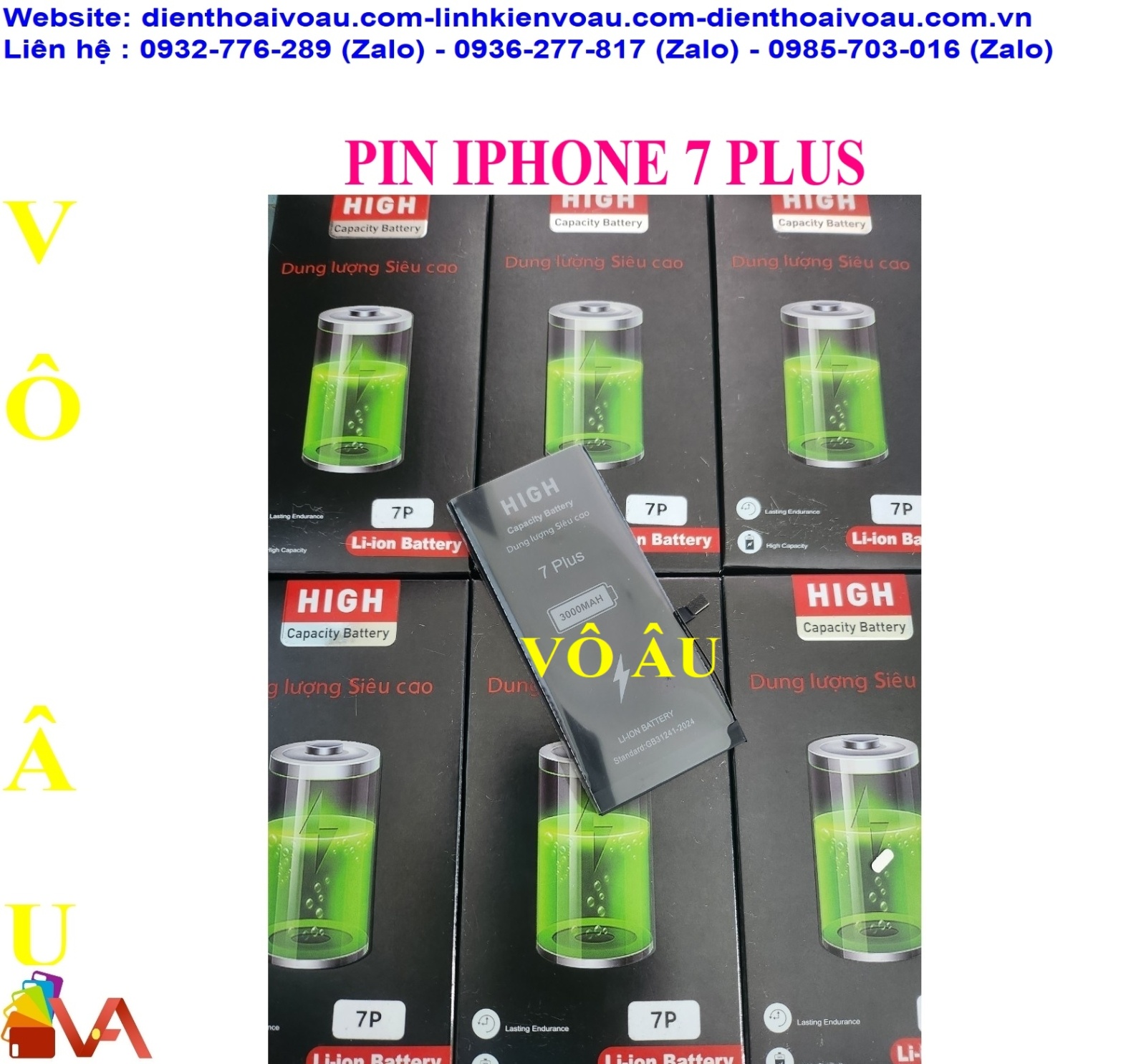 PIN IPHONE 7 PLUS ZIN HỘP DUNG LƯỢNG CAO