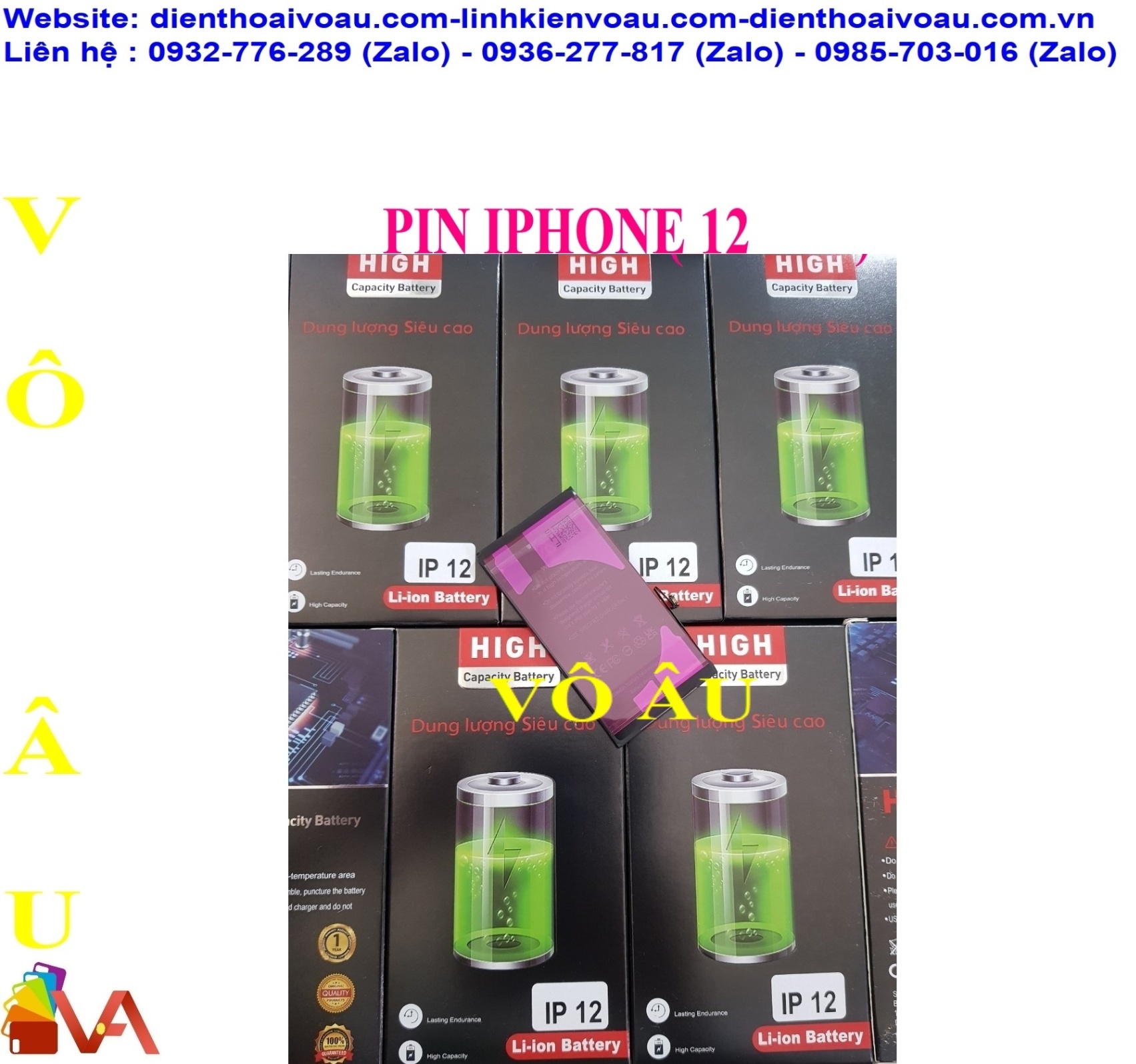 PIN IPHONE 12 ZIN HỘP DUNG LƯỢNG CAO