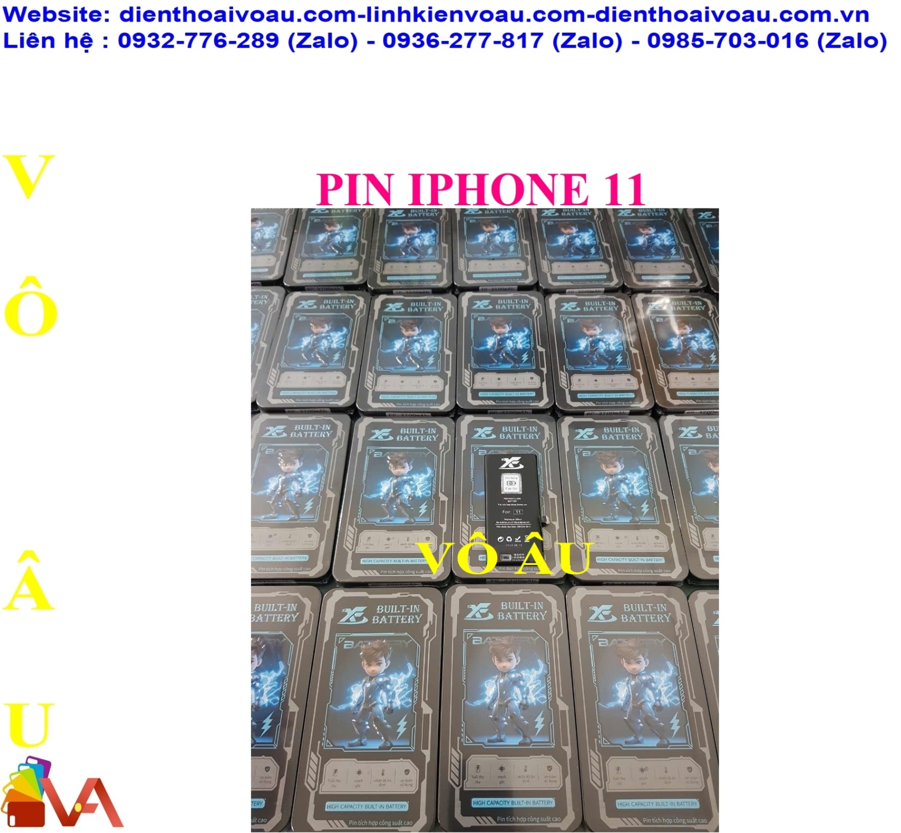 PIN IPHONE 11 ZIN DUNG LƯỢNG CAO HỘP SẮT