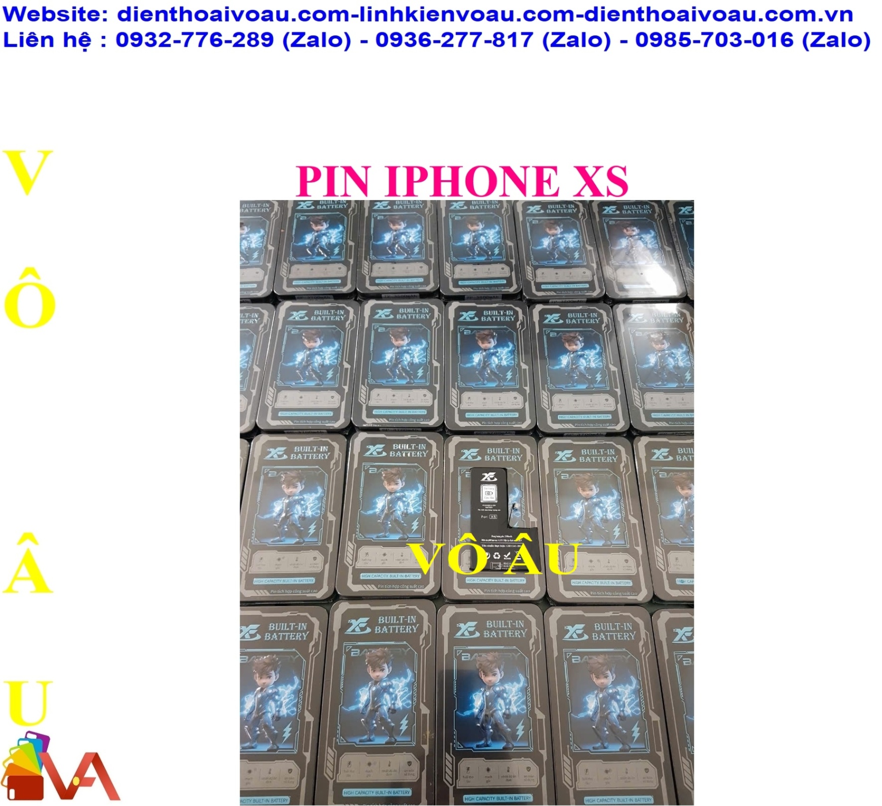 PIN IPHONE XS ZIN DUNG LƯỢNG CAO HỘP SẮT