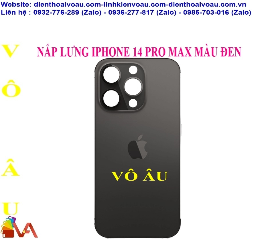 NẮP LƯNG IPHONE 14 PRO MAX MÀU ĐEN