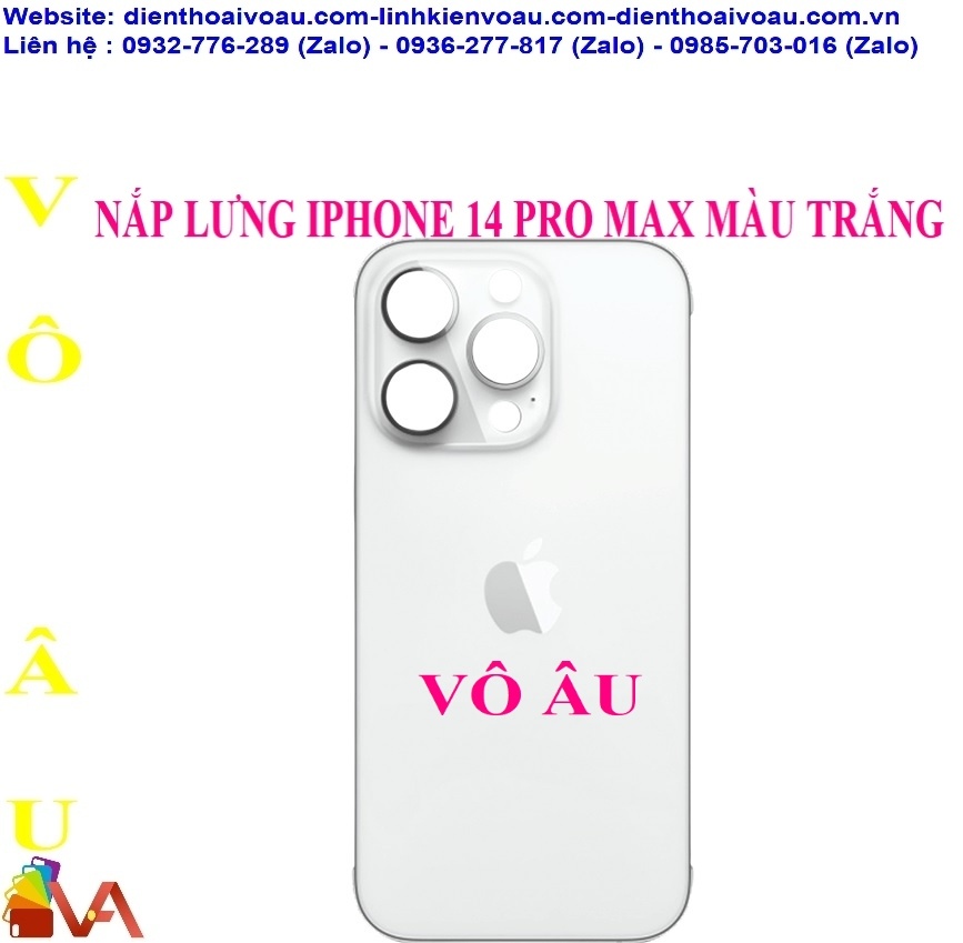 NẮP LƯNG IPHONE 14 PRO MAX MÀU TRẮNG