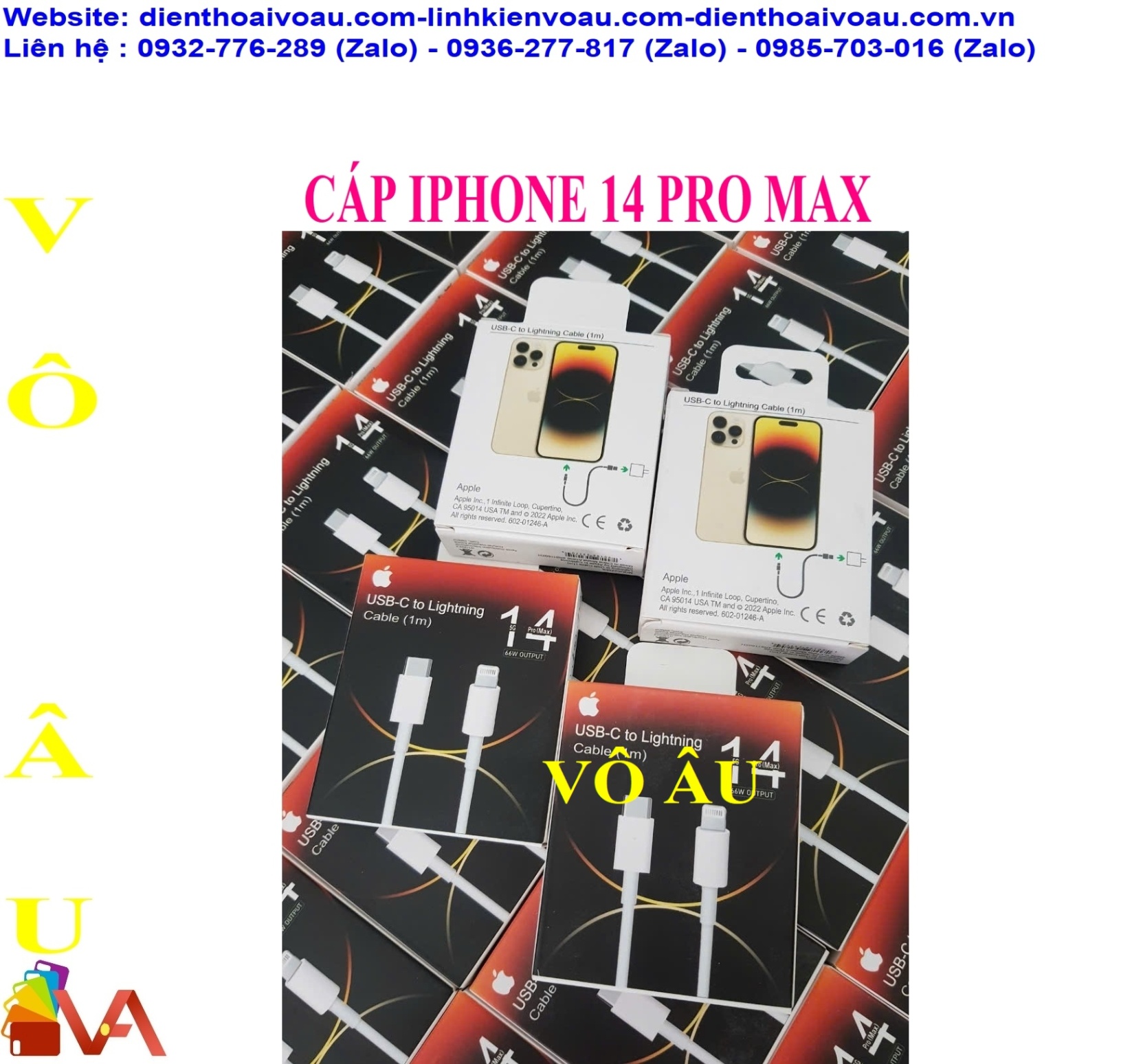 CÁP IPHONE 14 PRO MAX ZIN HỘP