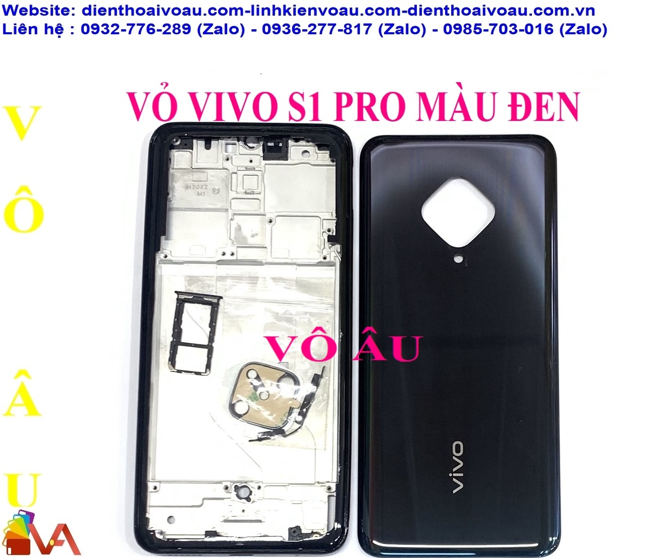 VỎ VIVO S1 PRO MÀU ĐEN ZIN