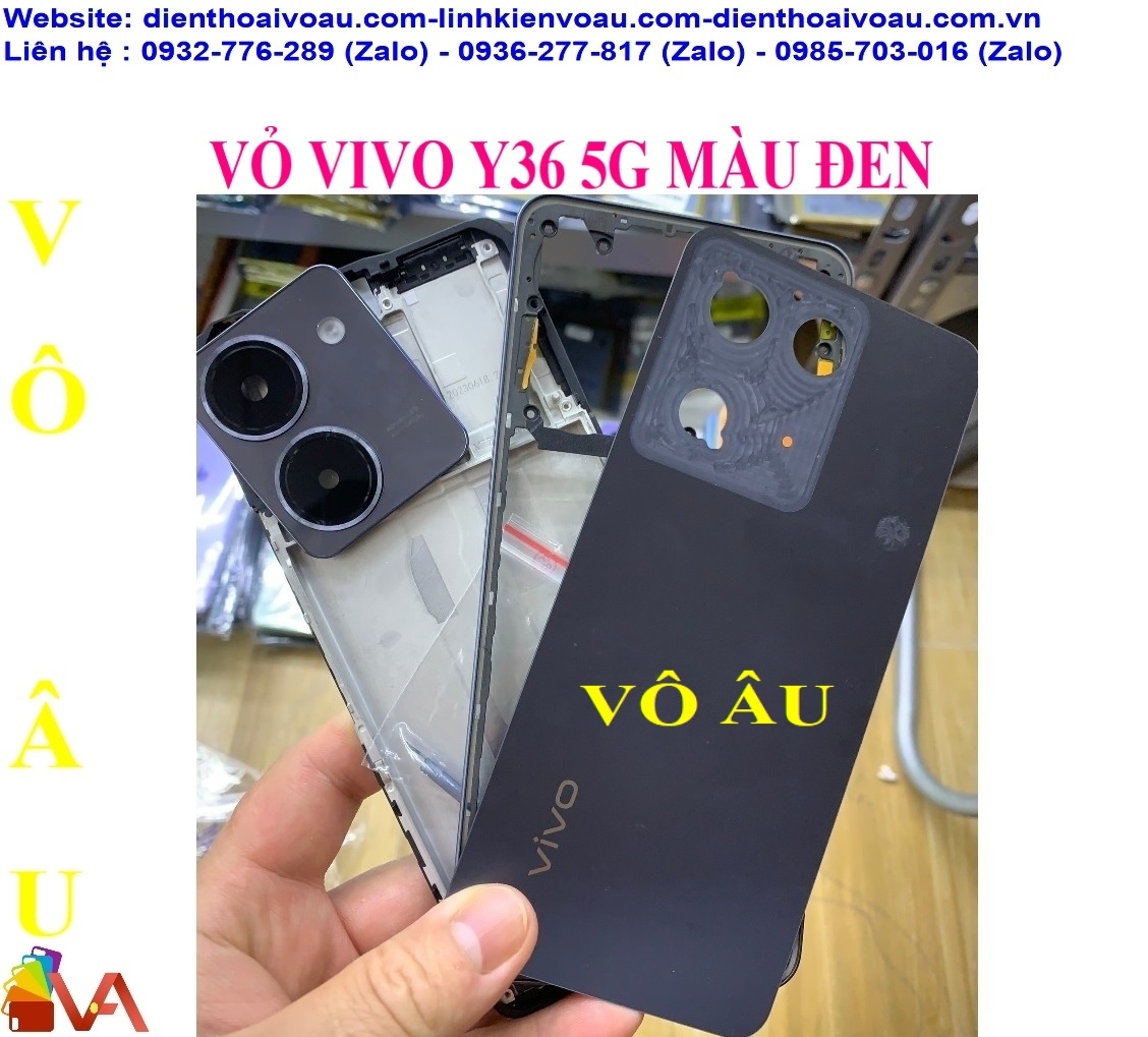 VỎ VIVO Y36 5G MÀU ĐEN ZIN