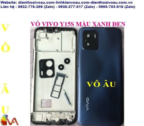 VỎ VIVO Y15S MÀU XANH ĐEN ZIN