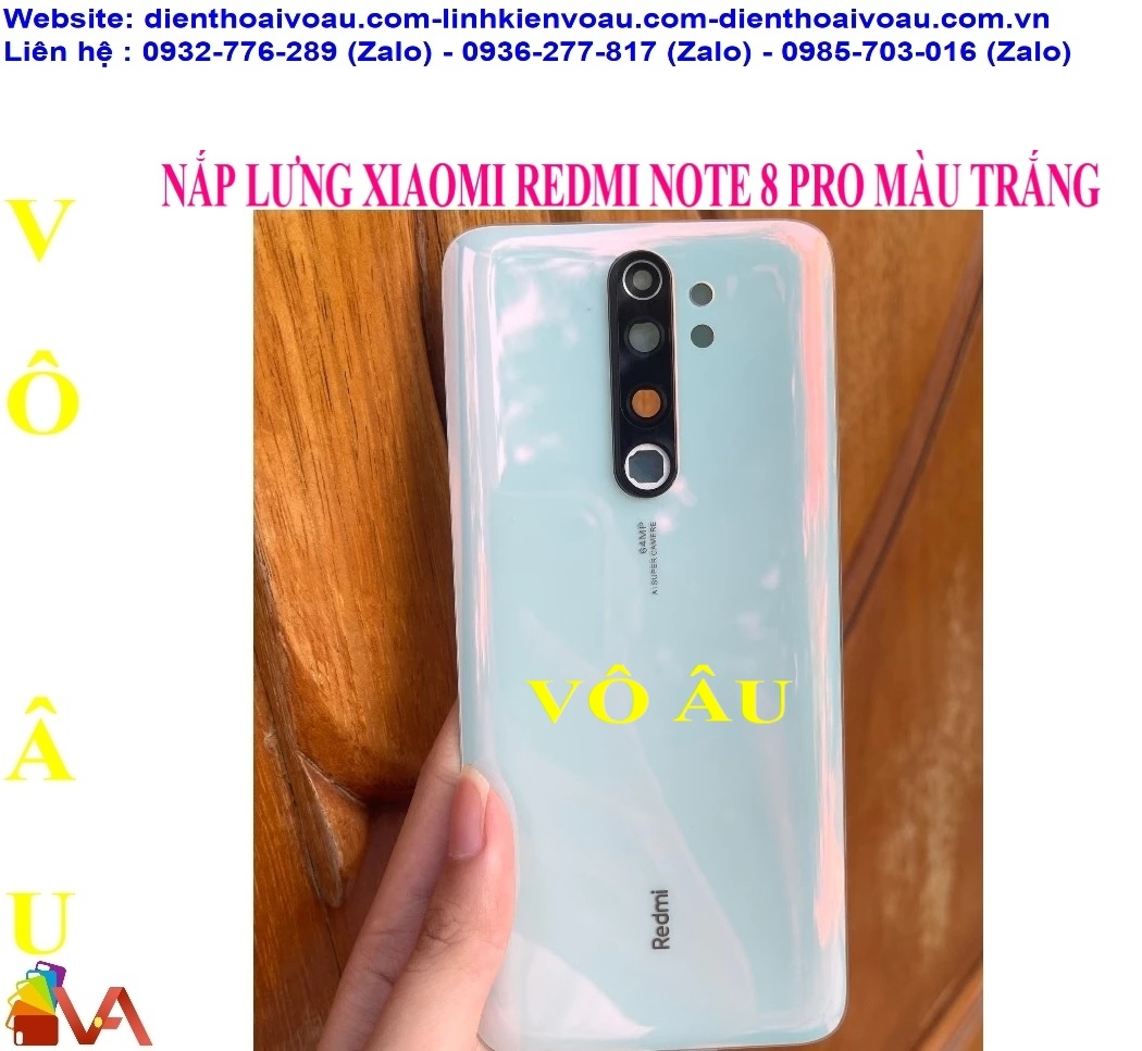 NẮP LƯNG XIAOMI REDMI NOTE 8 PRO MÀU TRẮNG