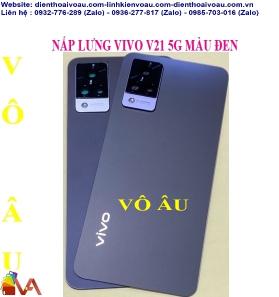 NẮP LƯNG VIVO V21 5G MÀU ĐEN